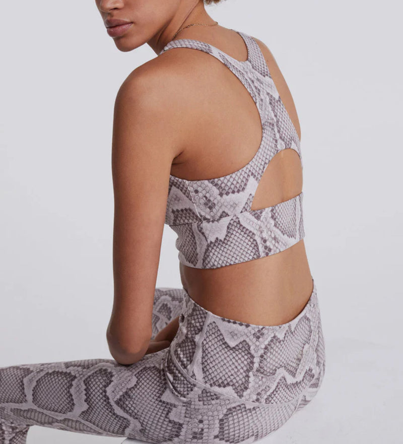 Varley Move Kellam Bra - Alabaster Python