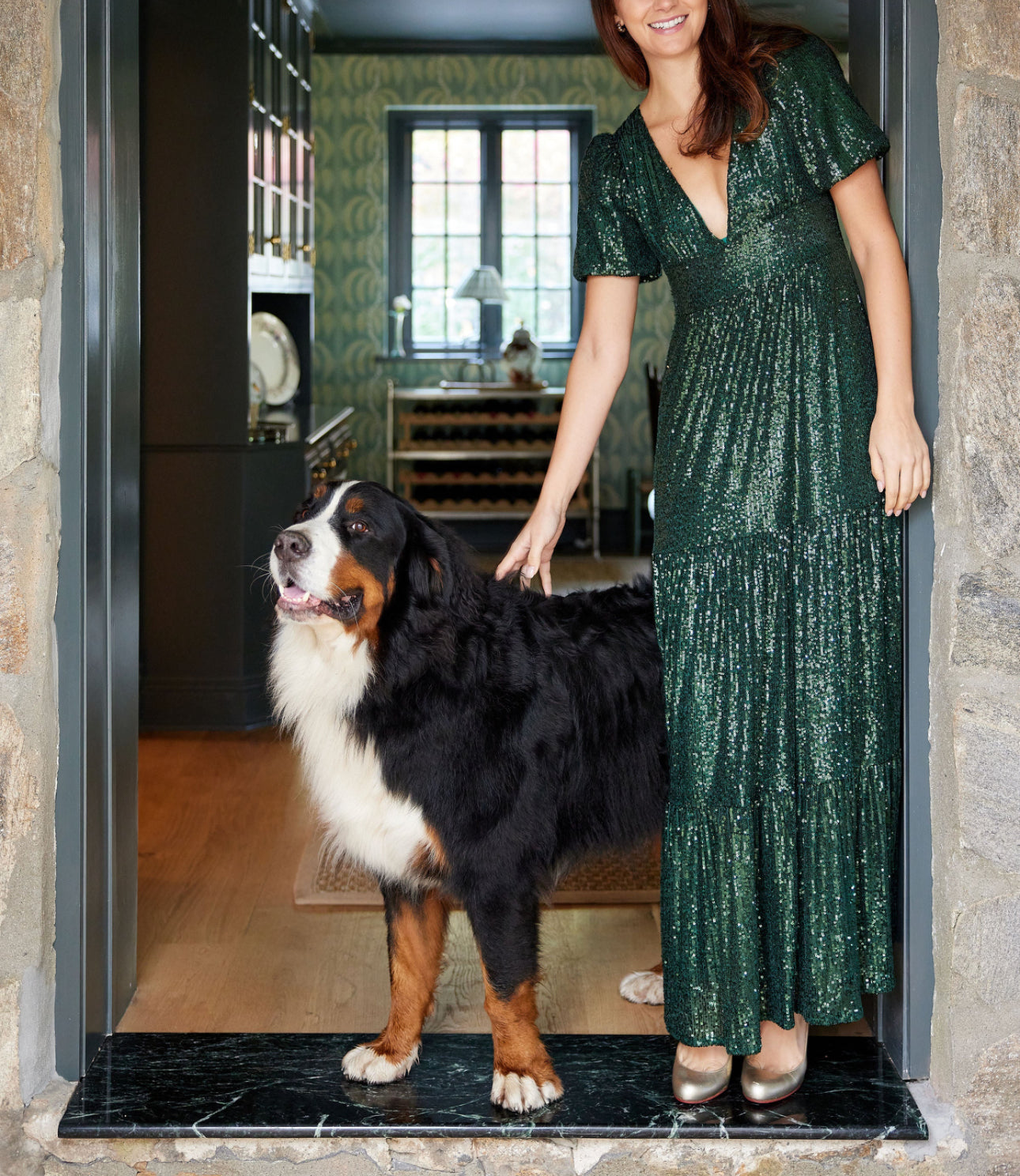 Sail to Sable Emerald Ava Sequin Maxi Dress