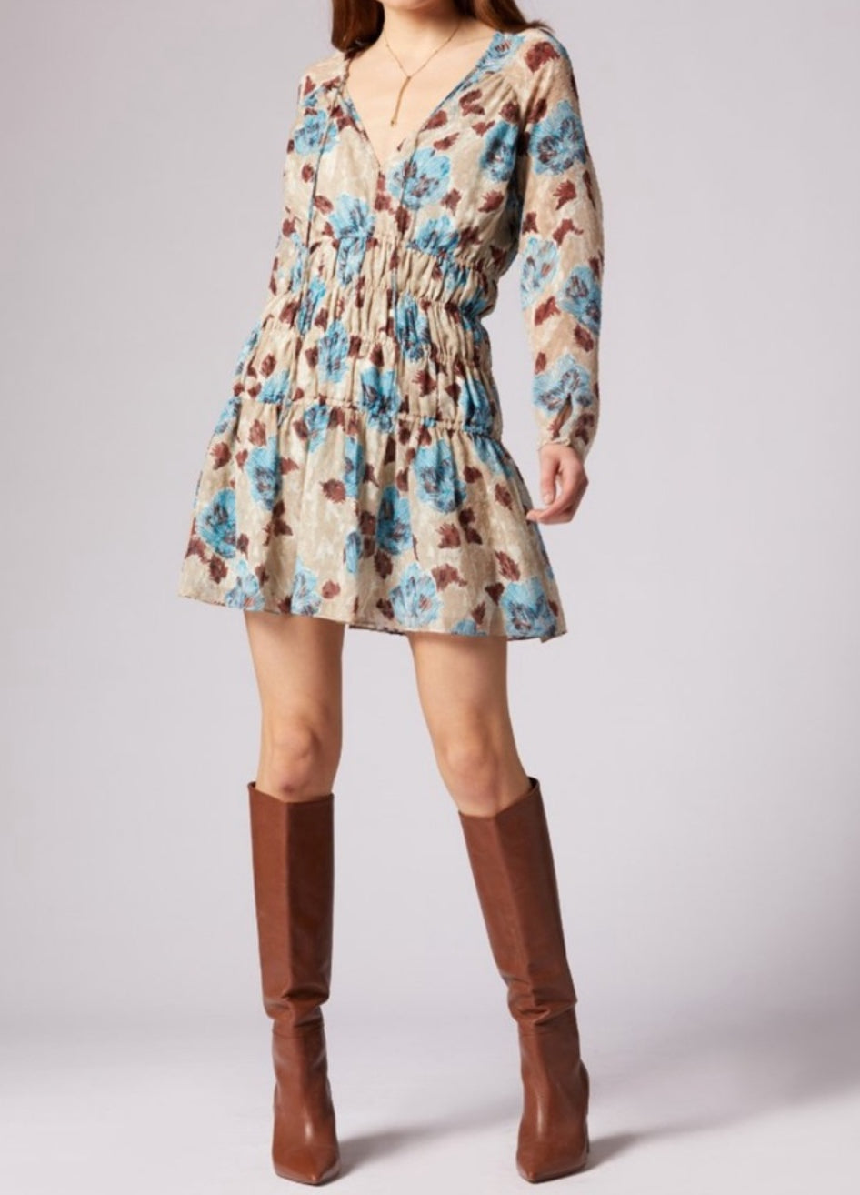 joie Aminah Silk Mini Dress - Tuffet Multi