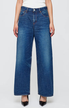 Moussy Vintage Emporia Super Wide Pants - Dark Blue