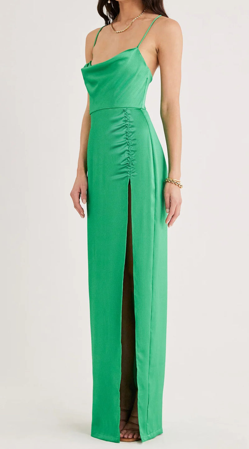 RUMER Allegra Gown - Green