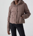 Closed Quilted Cropped Jacket - Tea Rose