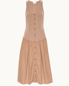 Nation Ltd Carrie Romantic Sun Dress - Cafe Au Lait