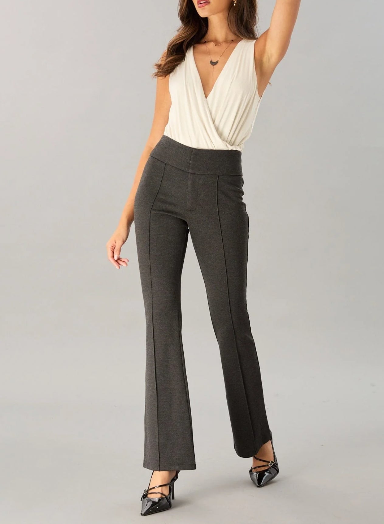 Lola & Sophie Smart Twill Fit'n'Flare Pant