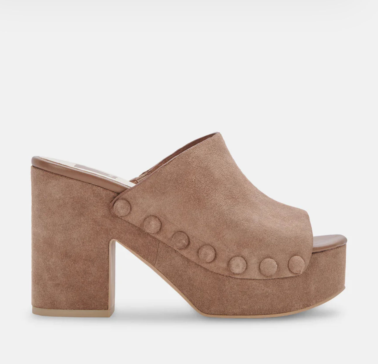 Dolce Vita Emol Platform Sandals - Mushroom Suede