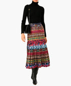 Saloni Striped Branches Diana E Skirt