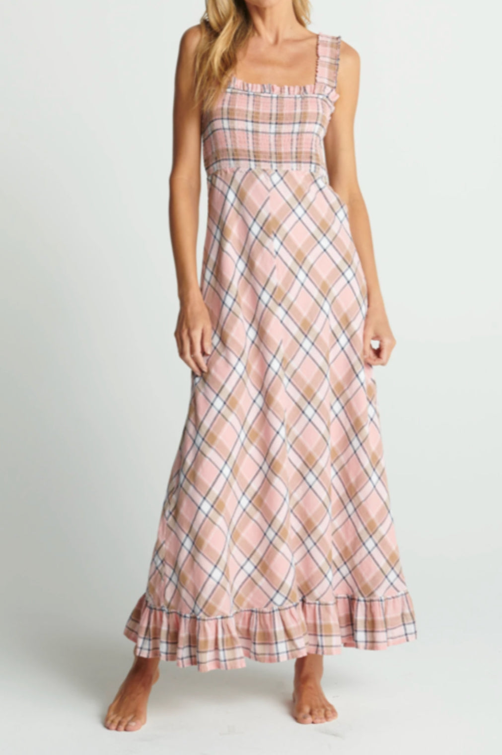 sundays Beau Dress - Crystal Plaid