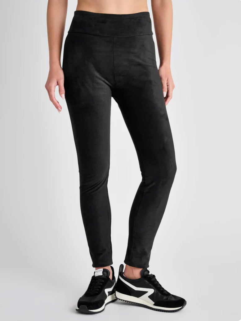 Splendid Vegan Suede Leggings - Black