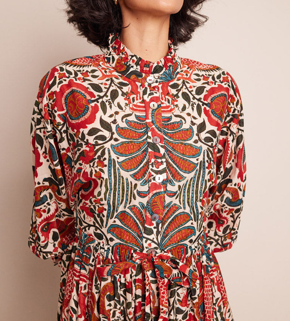 Cara Cara Beatrice Dress - Turtledove Luxor