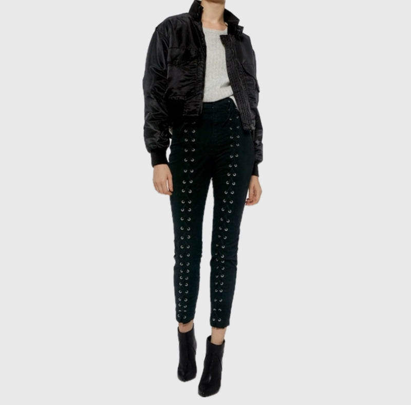 A.L.C. Kingsley Laced Up Pants - Black