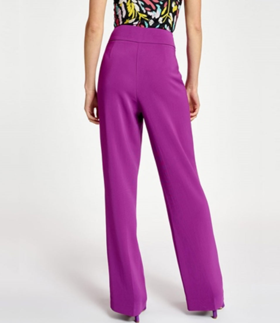 Essentiel Antwerp Core Straight Leg Trousers - Purple