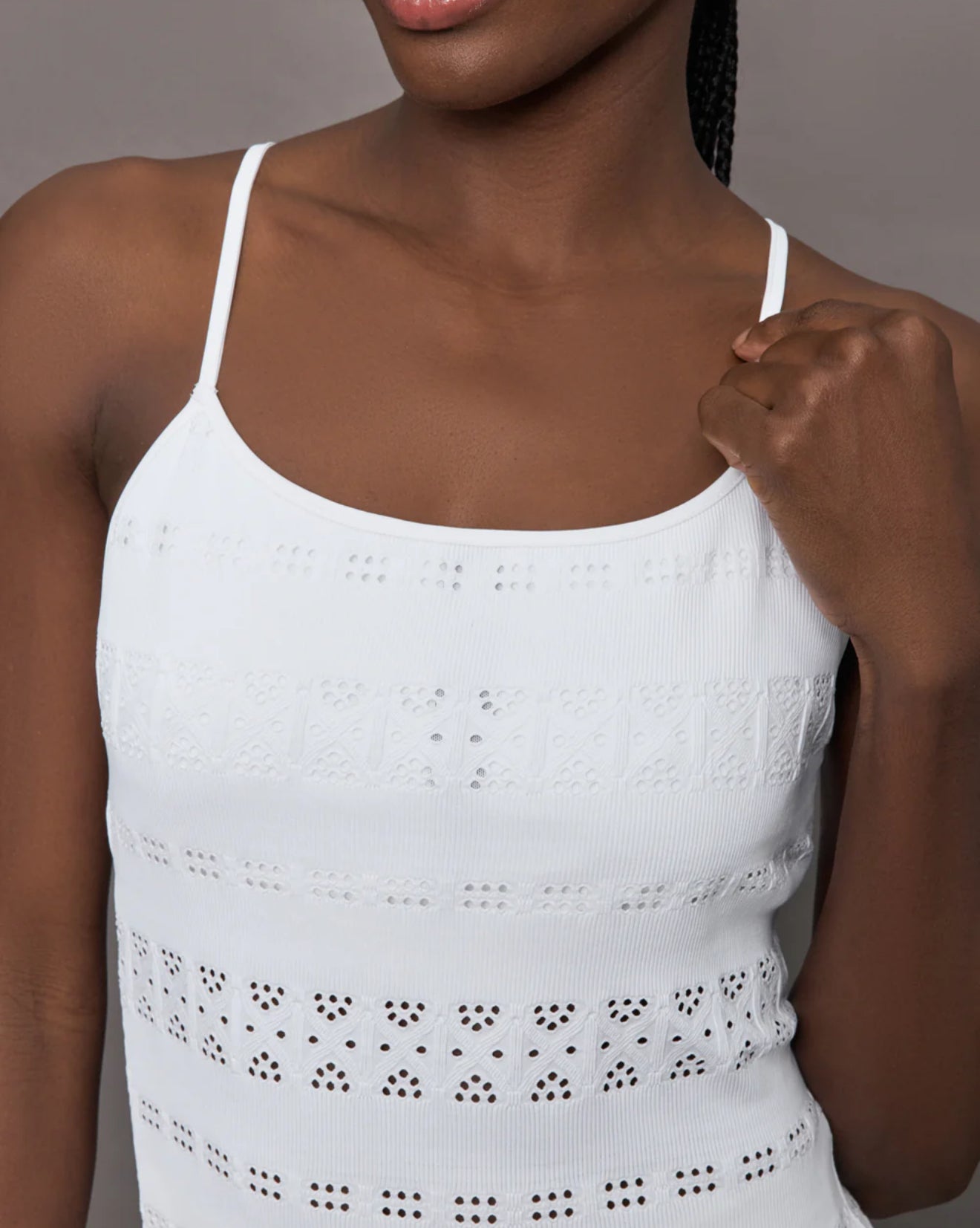 L'Etoile Sport Fitted Tank - White