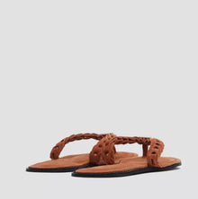 rag & bone Melrose Redwood Suede Thong Sandal