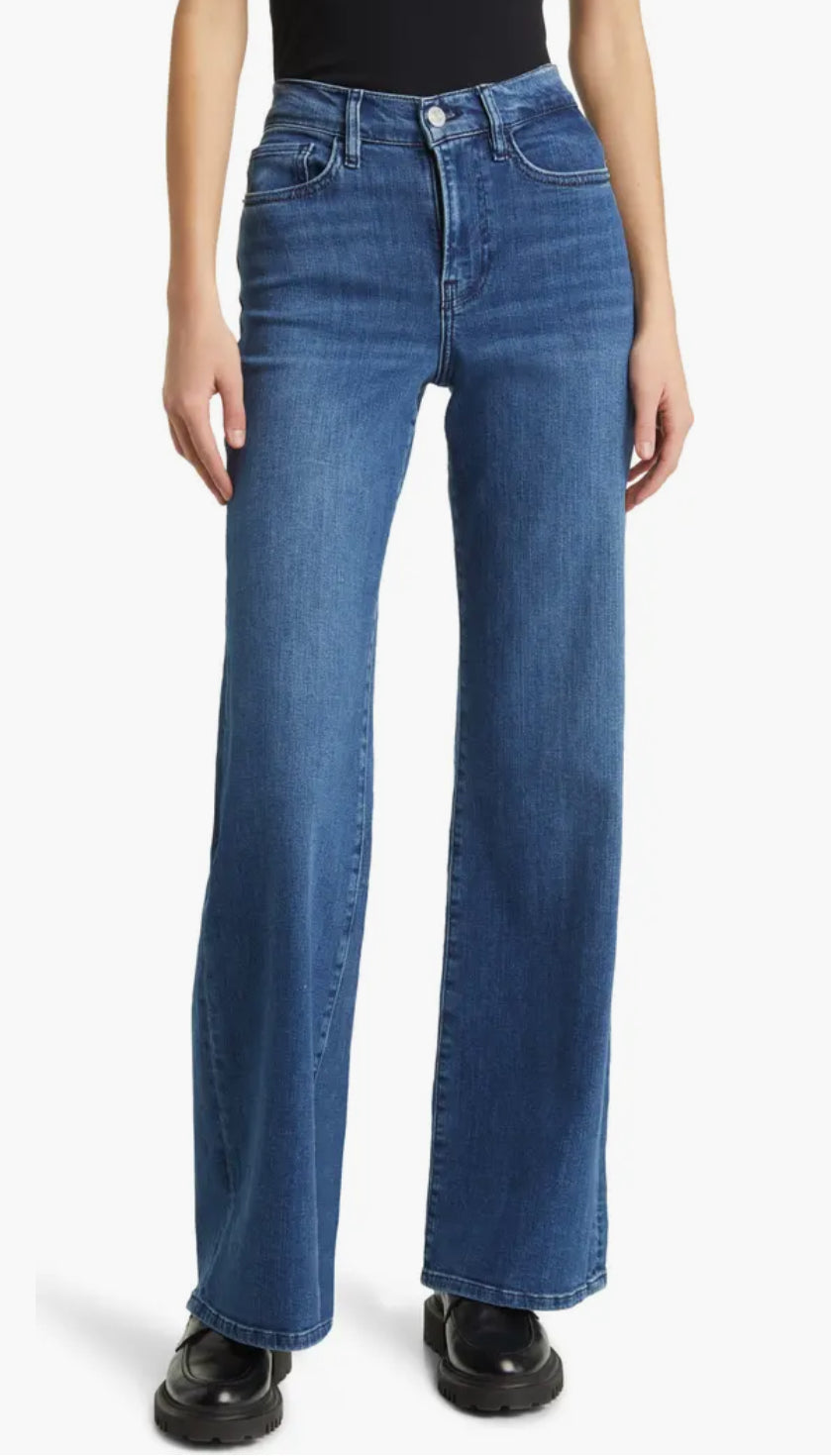 Frame Le Slim Palazzo Straight-Leg Jeans - Temple