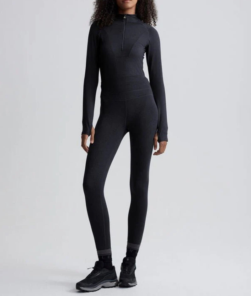 Varley Always Warm Base Layer Leggings- Black Marl