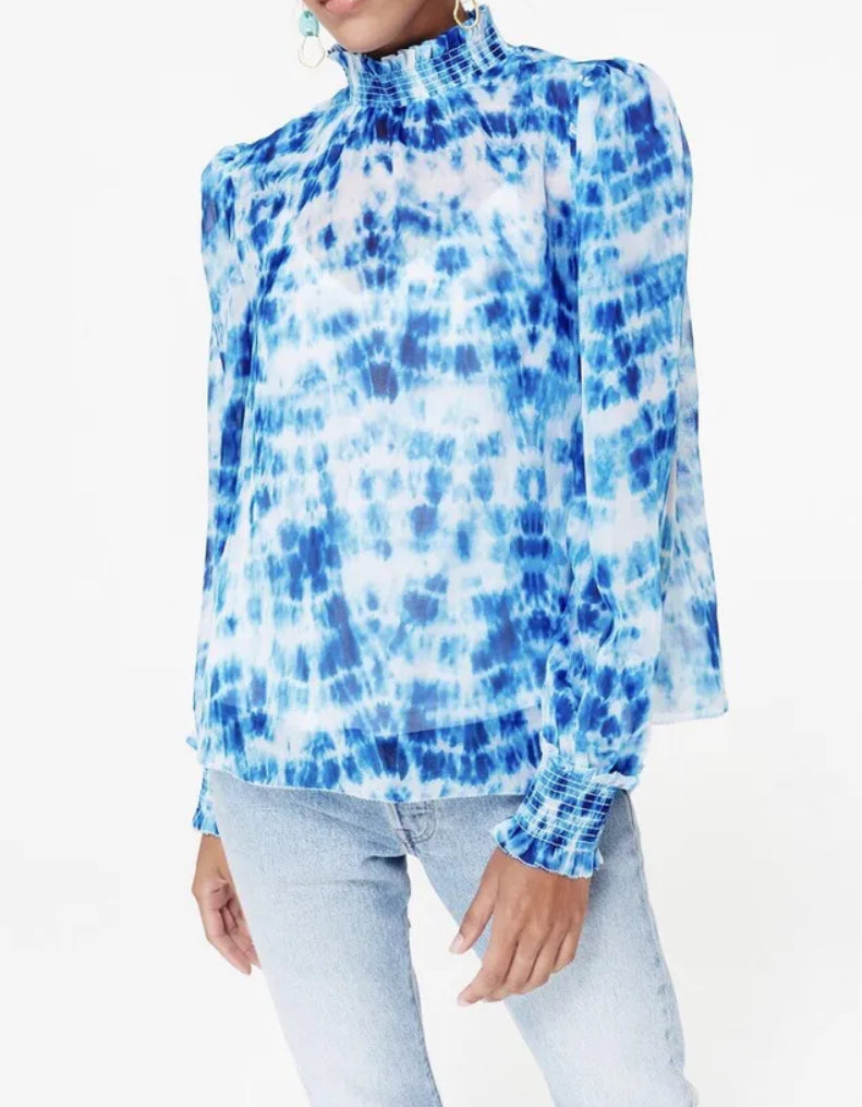 Cami NYC Willa Silk Blouse - Shibori