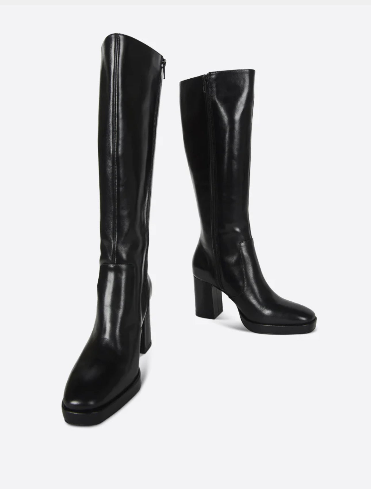 Intentionally Blank Raquel Knee High Leather Boot - Black