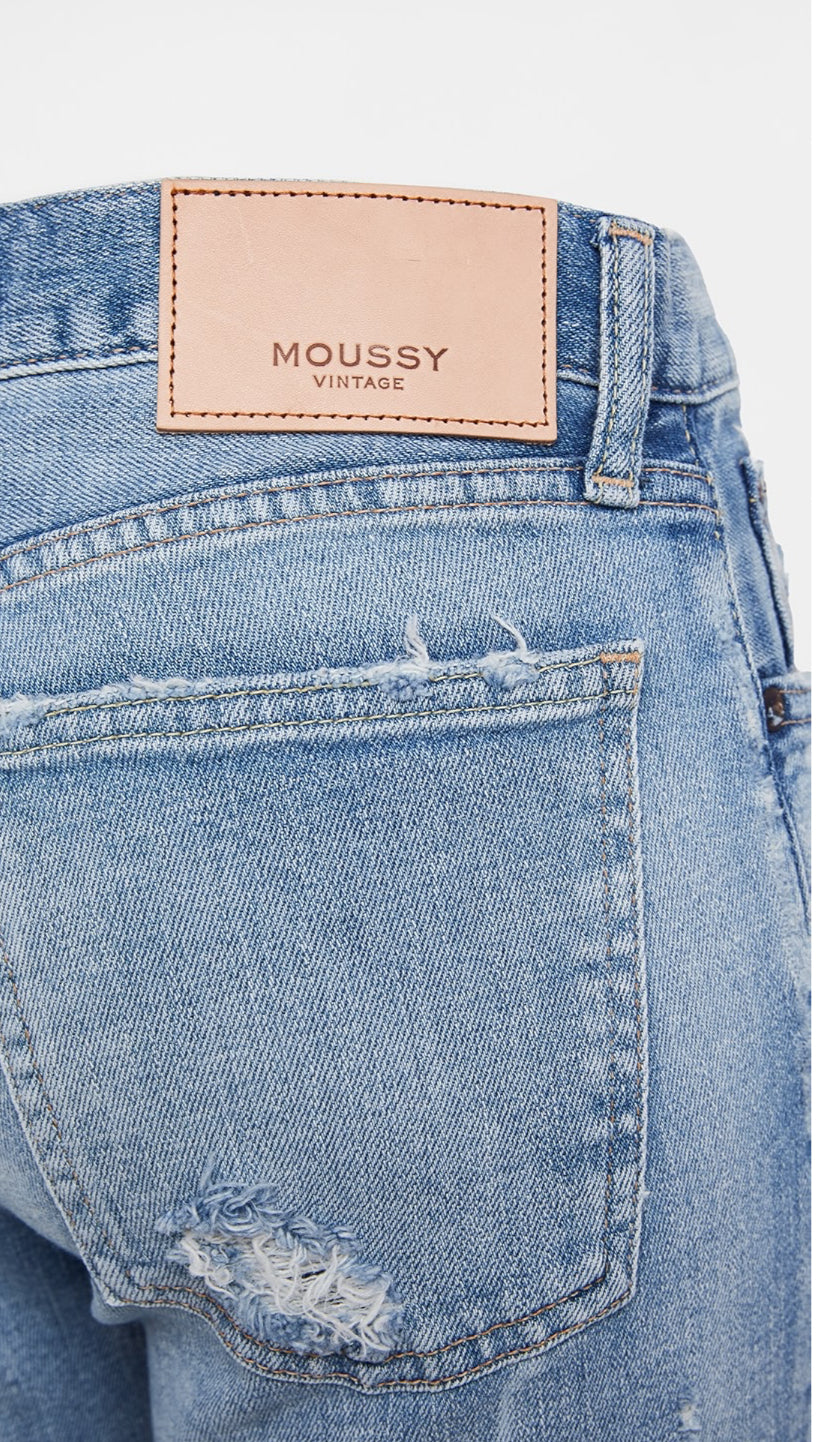 Moussy Vintage Glendele Skinny Jeans - Blue Wash