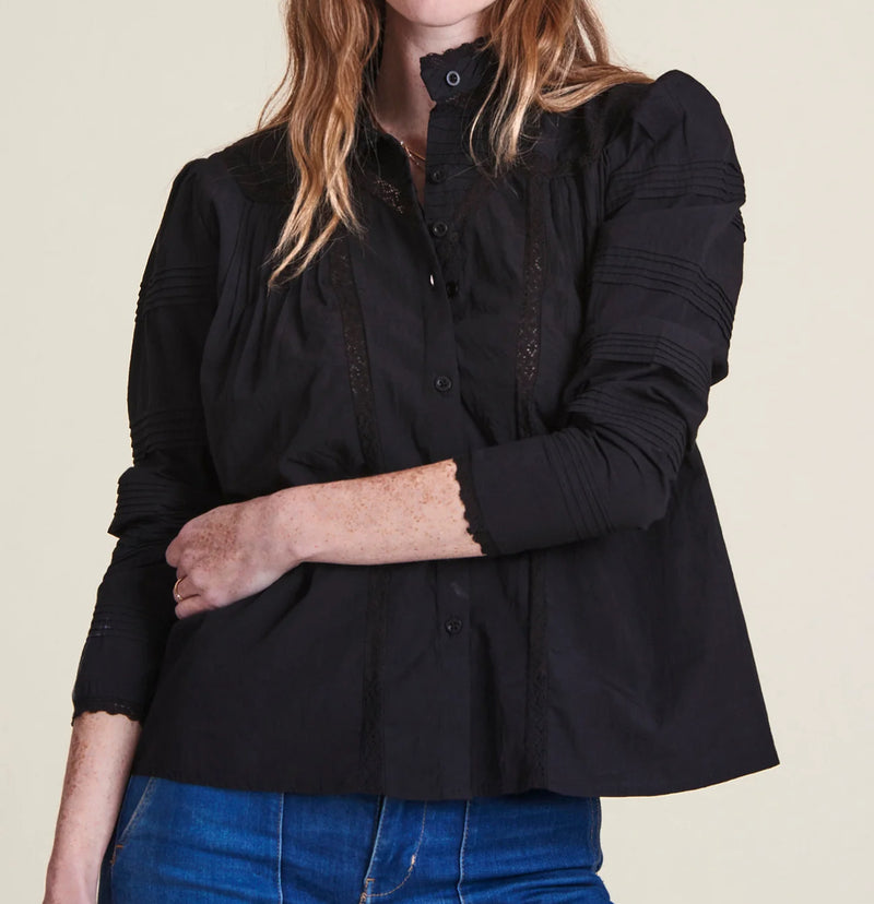 The Shirt by Rochelle Behrens Priya Shirt - Black