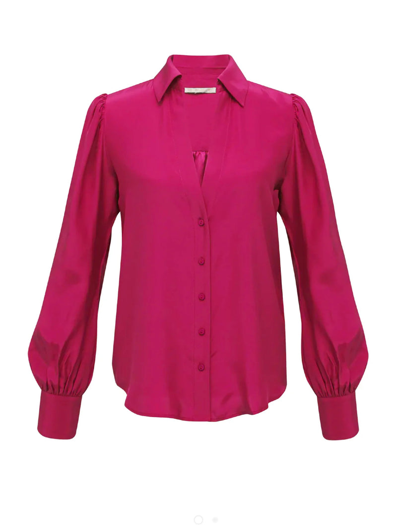 Gold Hawk Jocelyn Glam Shirt - Magenta Glow