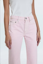 Pistola Lexi Mid Rise Bowed Straight Jean - Blush
