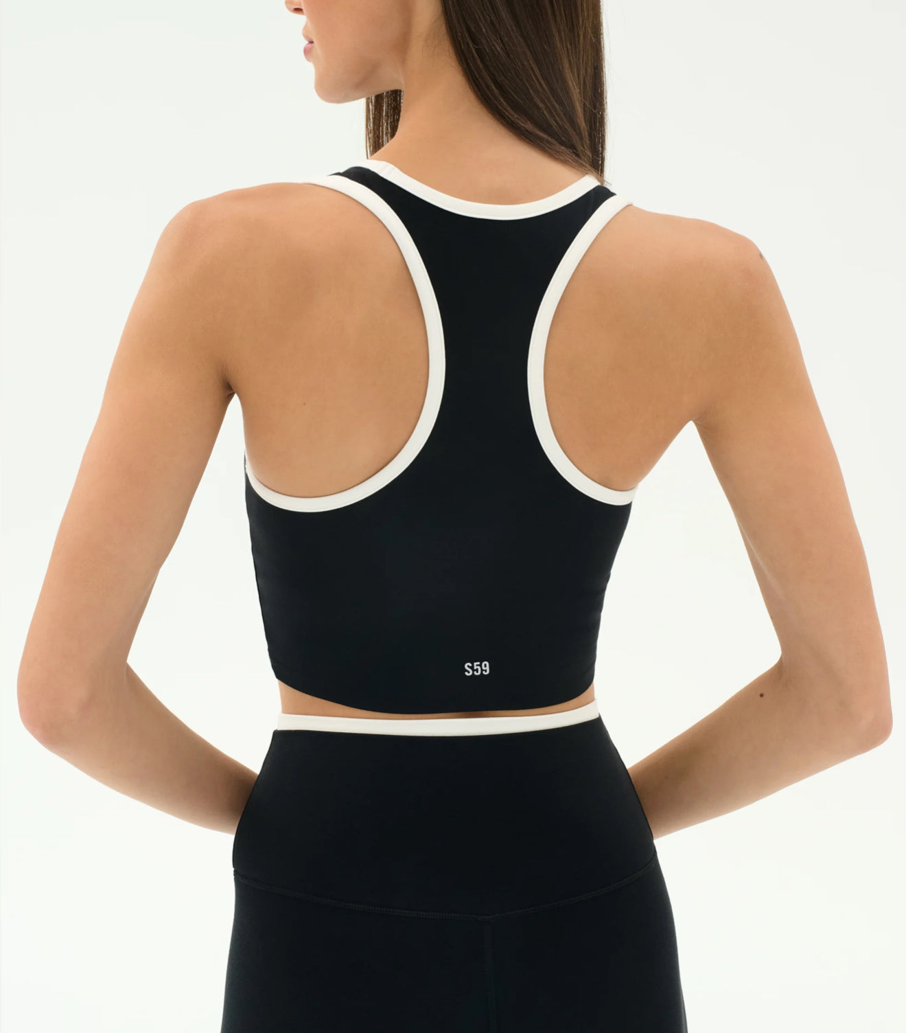Splits59 Amber Airweight Bralette - Black/White