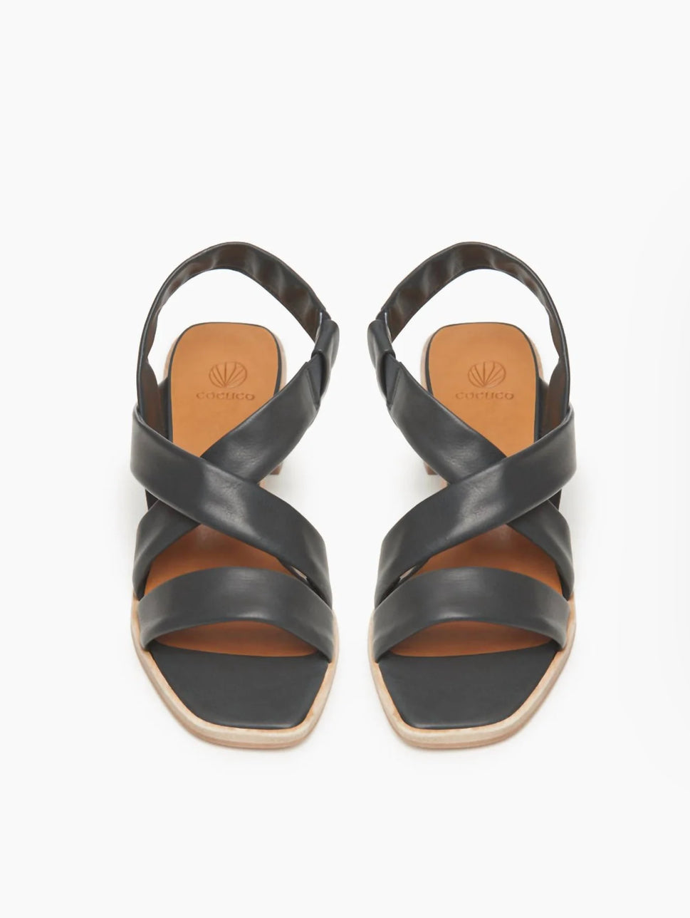 Coclico Jade Leather Sandal - Black