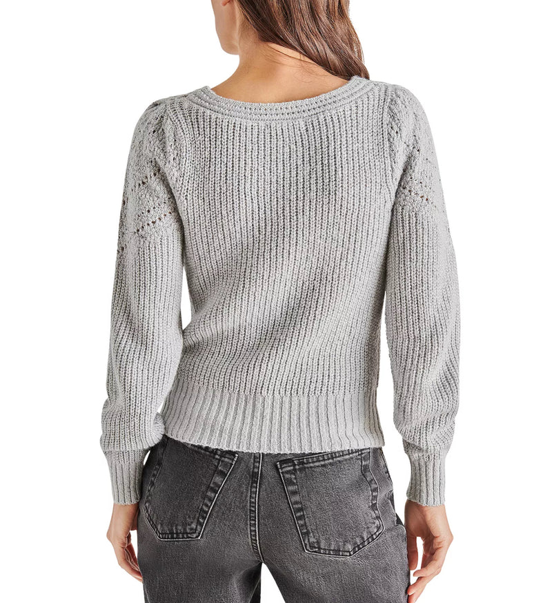 Steve Madden Irene Sweater - Silver Grey