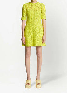 Proenza Schouler Lace Dress - Citron