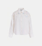 Essentiel Antwerp Gdog Sequin & Beaded Embroideries Shirt - White
