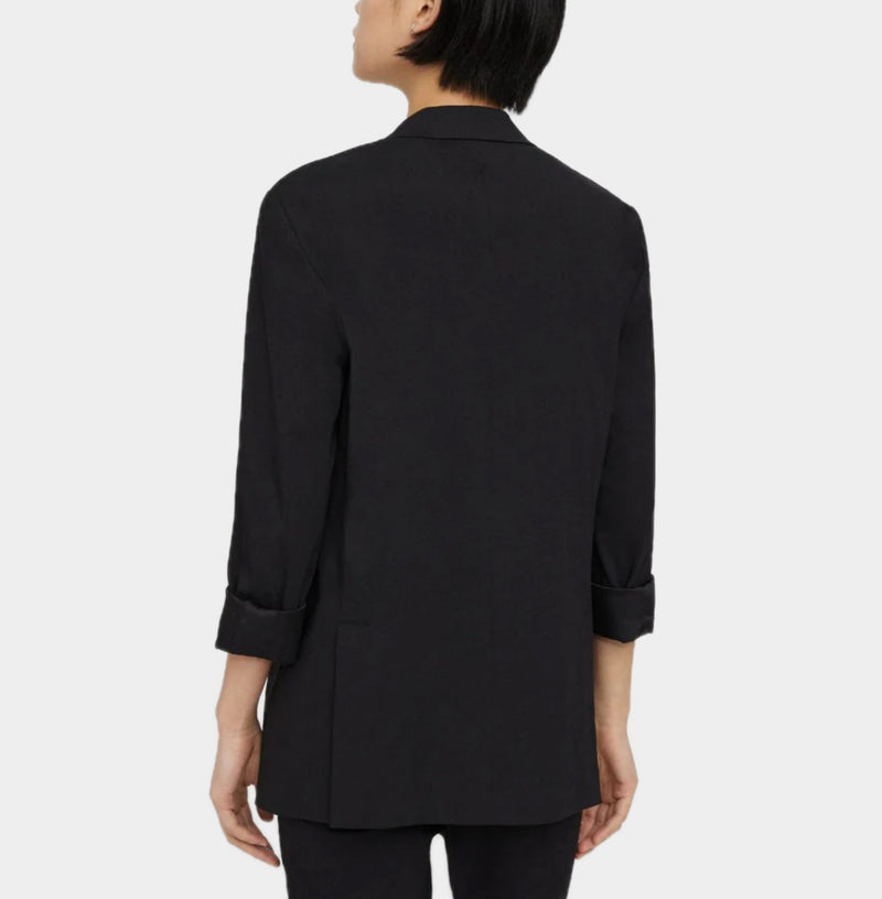Theory Black Relaxed Blazer - Good Linen