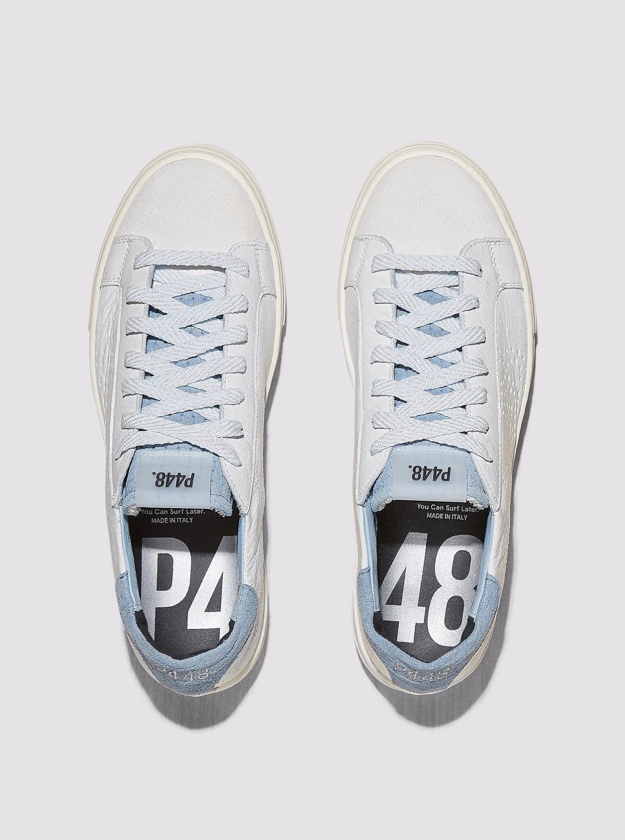 P448 Thea Sneaker - Celeste/White