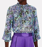 Saylor Beck Floral Top - Midnight