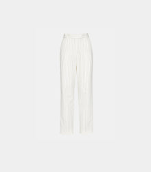 Steve Madden Rumi Pants - White Pinstripe