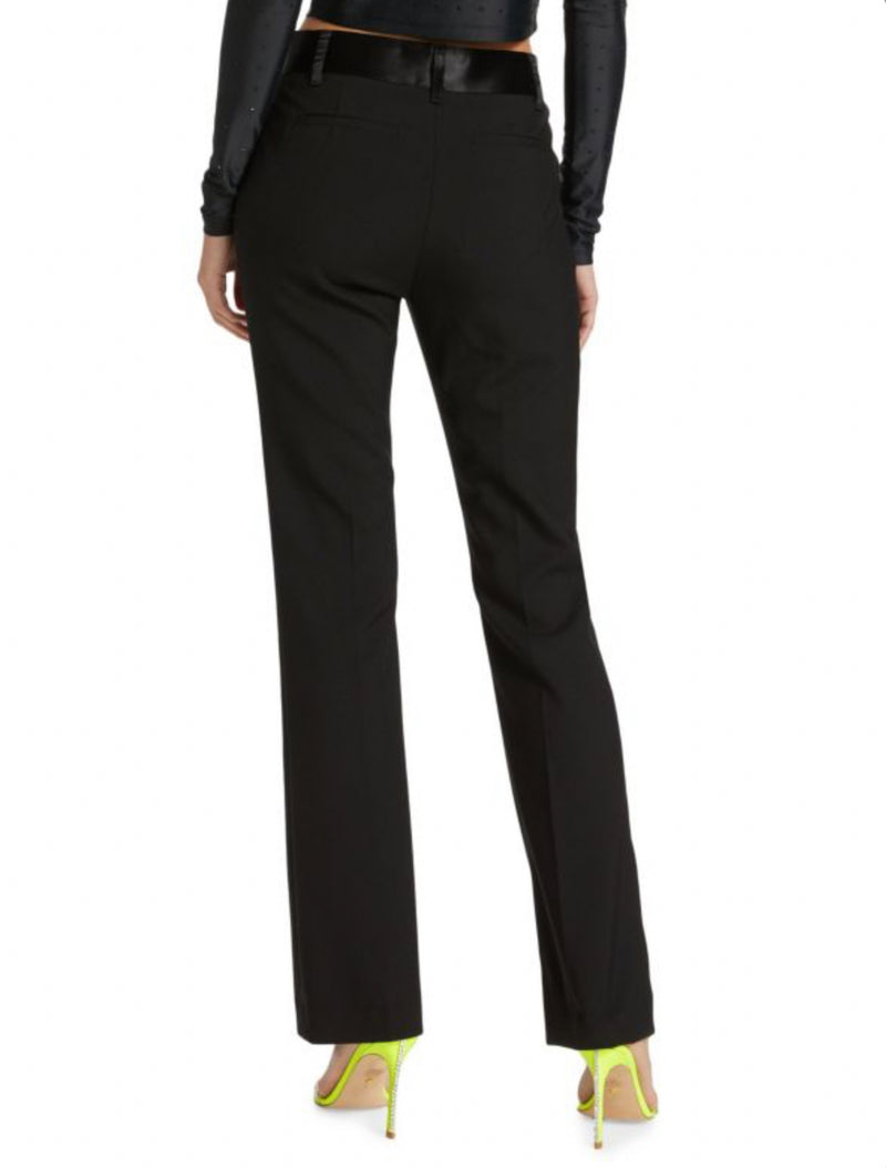 Frame Le Satin Mini Boot Trouser - Noir