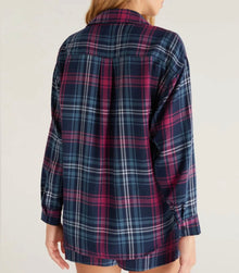 Z Supply Road Trip Plaid Shirt - Midnight Blue