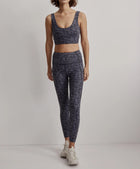 Varley Let's Go Running Legging - Ebony Blue Cheetah
