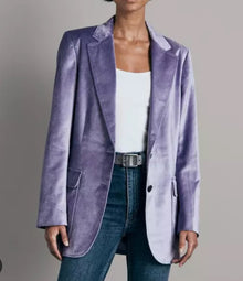 rag & bone Cody Velvet Blazer - Violet