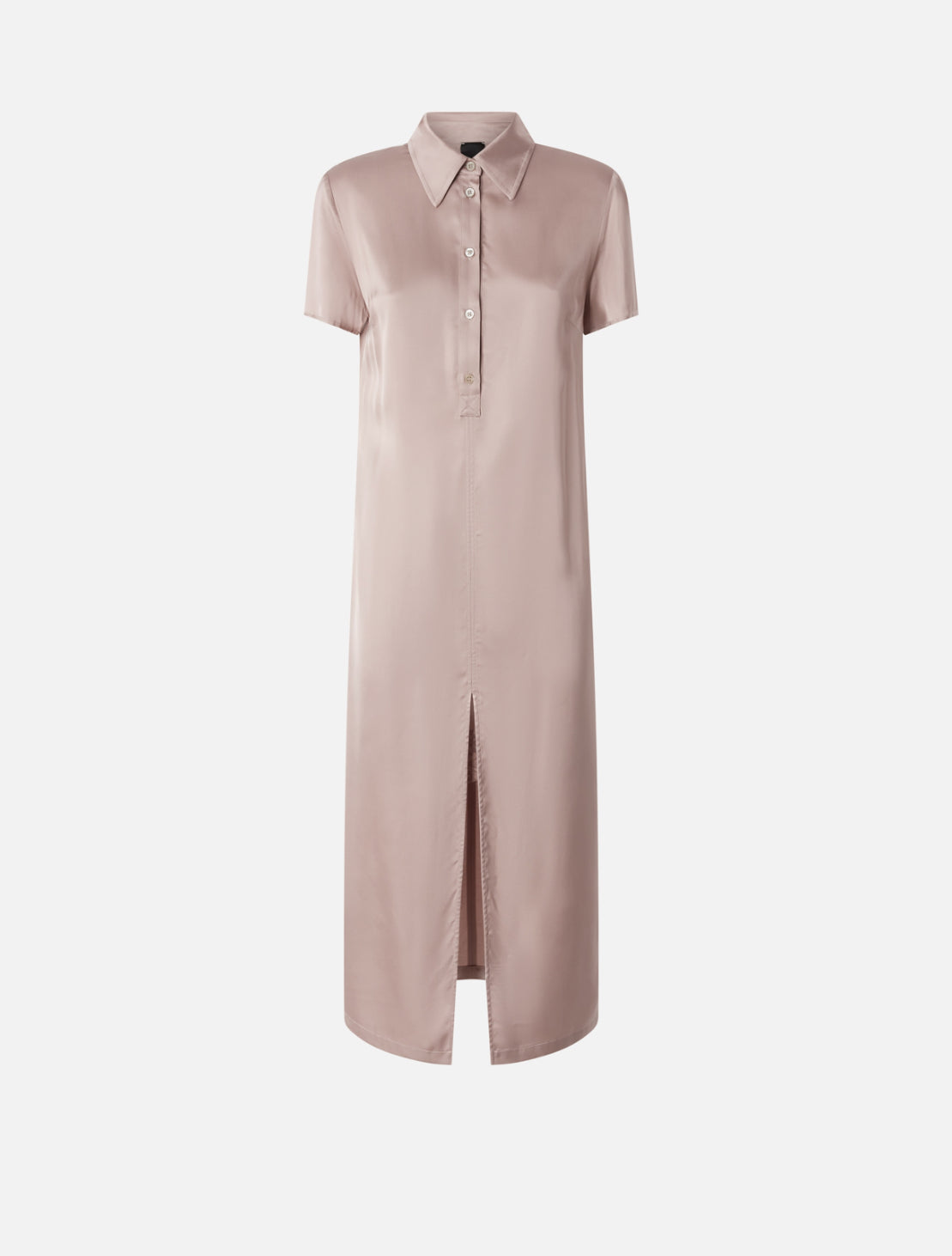 PINKO Washed Satin Polo Dress - Zephyr Pink