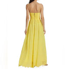 alice + olivia Juniper Tie Strap Dress - Lemon