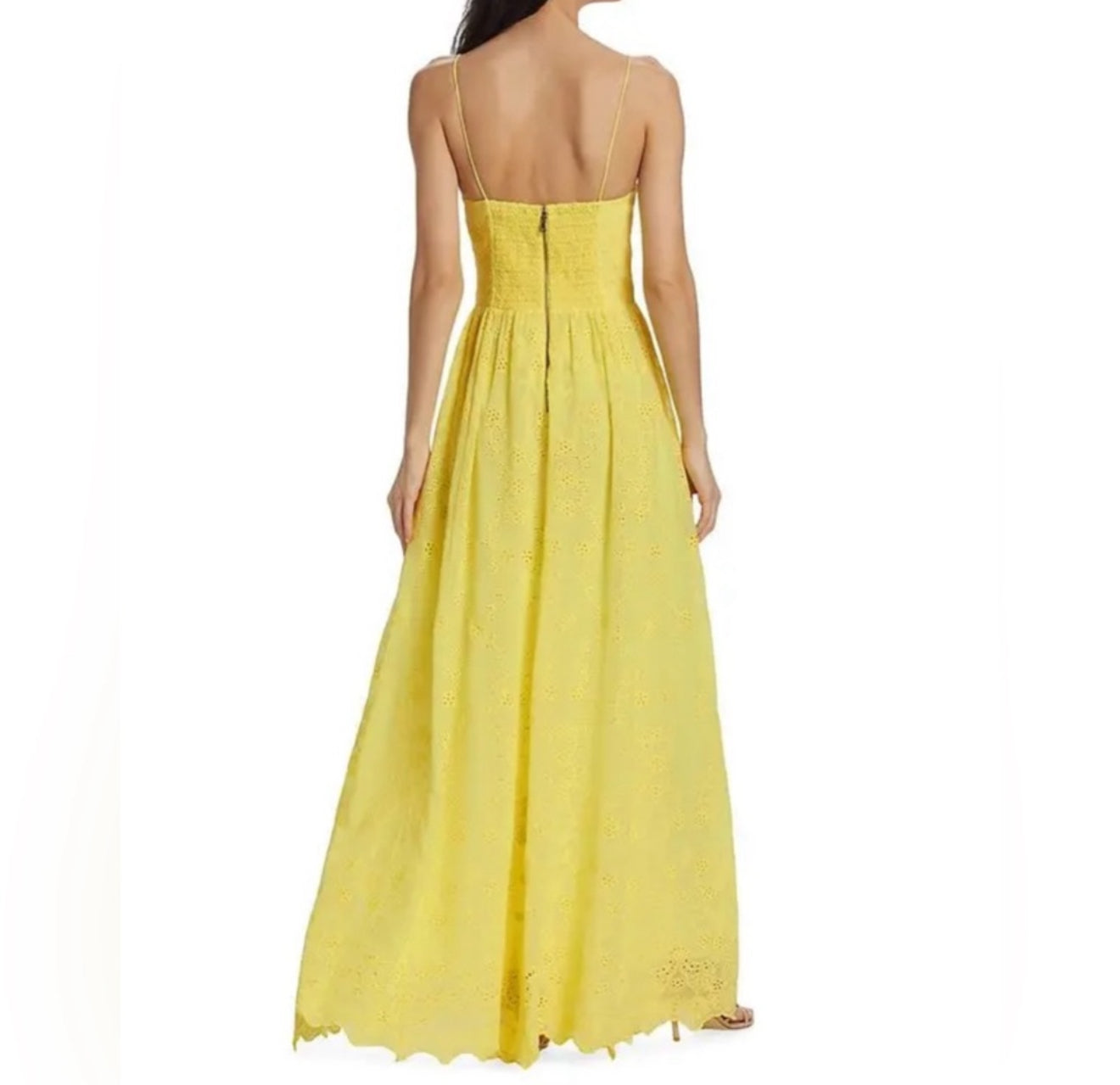 alice + olivia Juniper Tie Strap Dress - Lemon