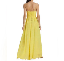 alice + olivia Juniper Tie Strap Dress - Lemon
