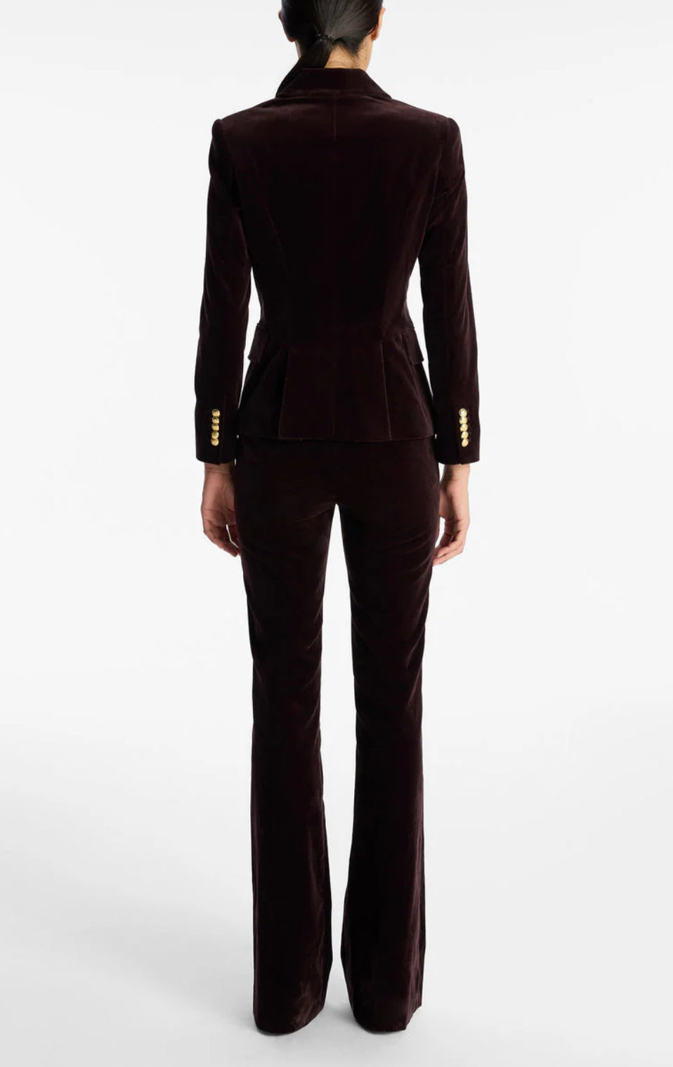 A.L.C. Sophie II Velvet Pants - Chocolate Plum