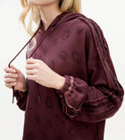 Splendid Corinna Hoodie - Cherry Leopard