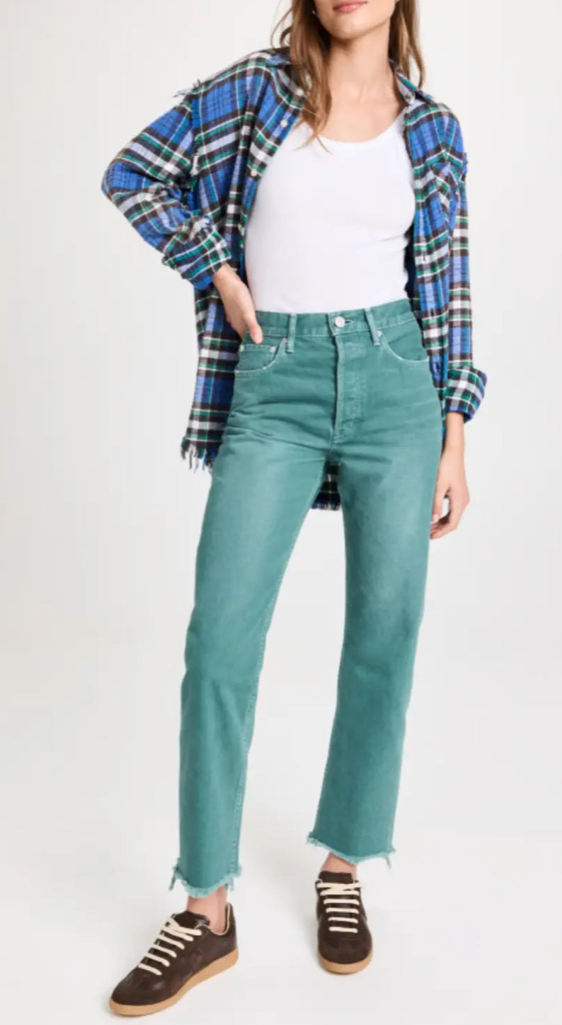 Moussy Vintage Armada Wide Straight - Turquoise