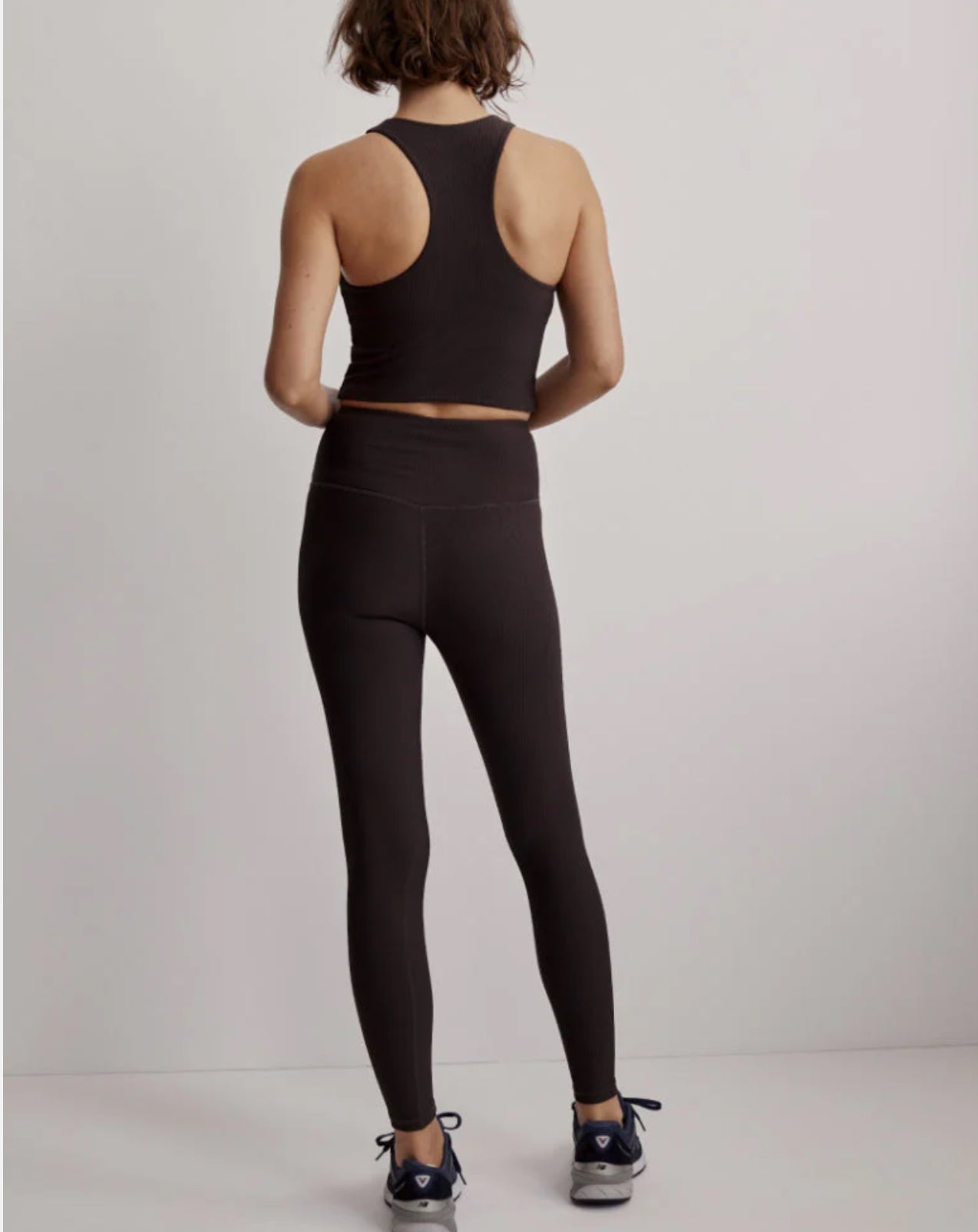 Varley Lets Move Rib Kempton Bra - Chocolate Torte
