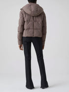 Closed Quilted Cropped Jacket - Tea Rose