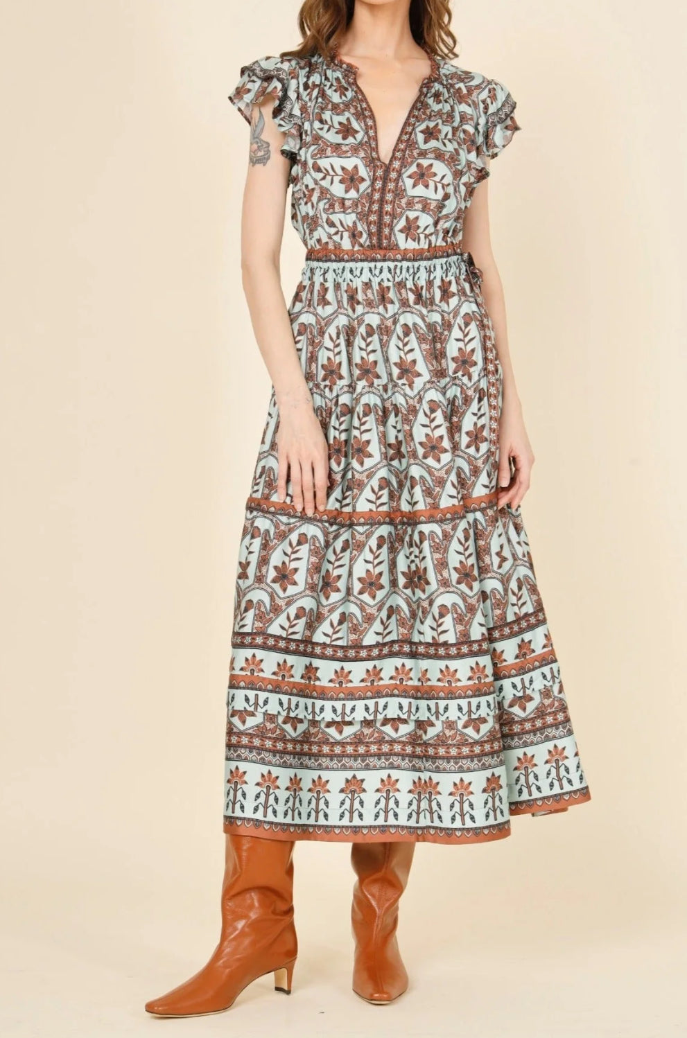 Omika Billie Midi Dress - Remy Sage