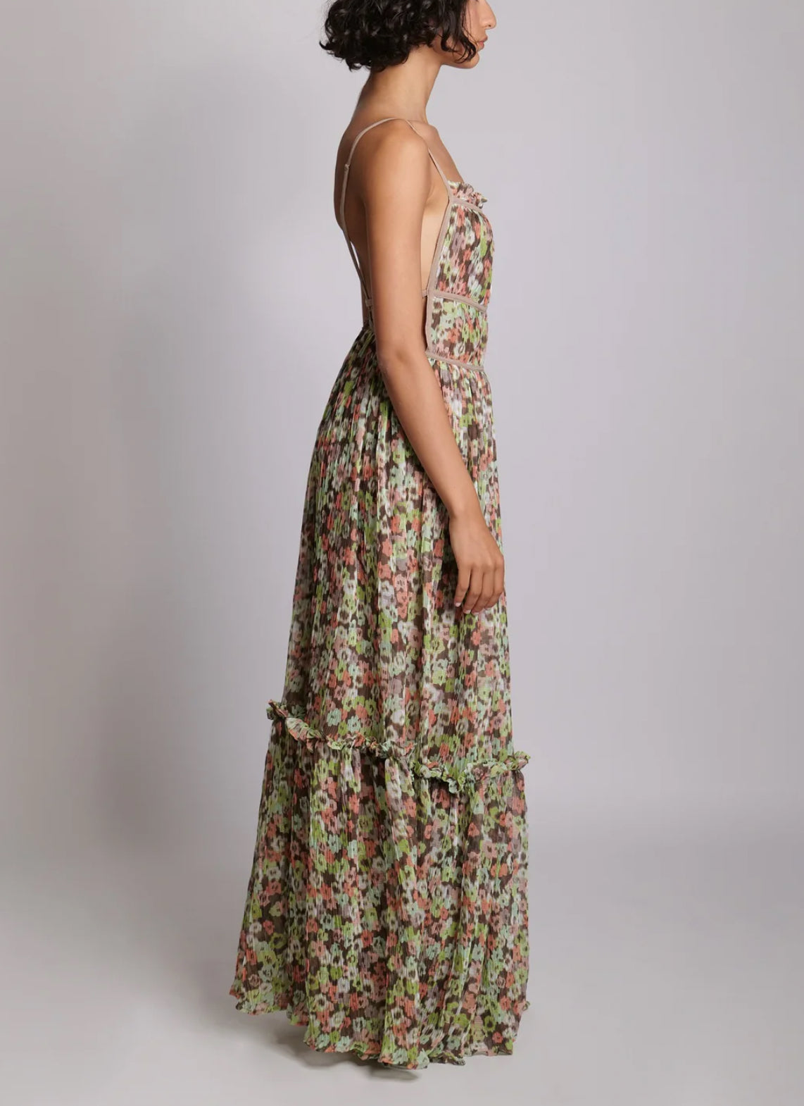 Sabina Musayev Mazu Dress - Peach Print