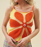 Lingua Franca Crochet Flower Tank